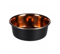 Миска Flamingo Ezra Bowl ЭЗРА, 0.9 л, черный - медь..