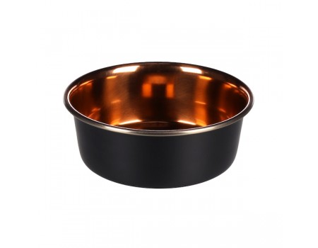 Миска Flamingo Ezra Bowl ЭЗРА, 0.9 л, черный - медь