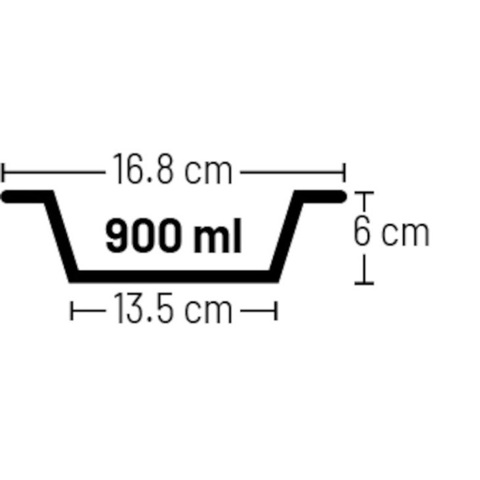 Миска Flamingo Ezra Bowl ЭЗРА, 0.9 л, черный - медь