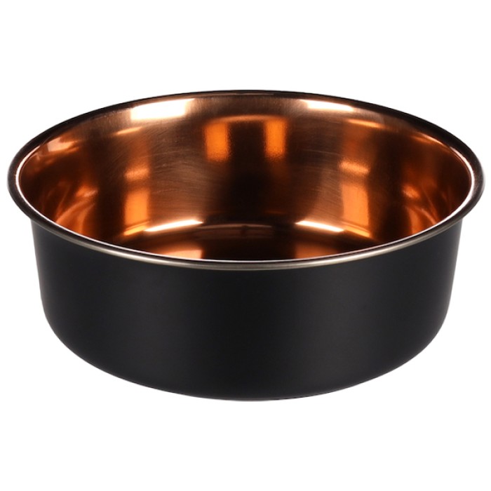 Миска Flamingo Ezra Bowl ЭЗРА, 1.8 л, черный - медь