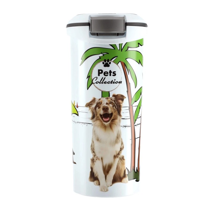 Контейнер для корма Curver Pet Life, Пальма, большой, вместимость 20 кг