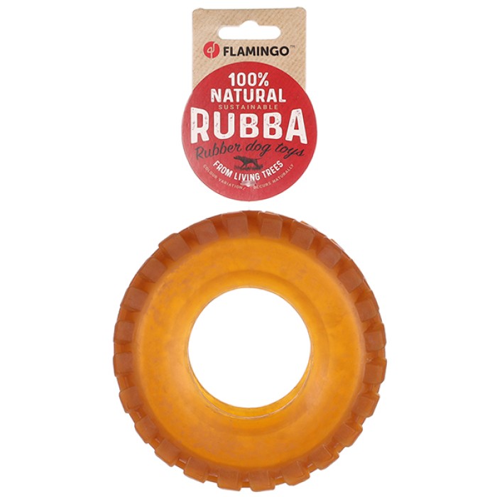 Іграшка для собак Flamingo Rubba Tire, гумова шина, 15х15х5, коричневий