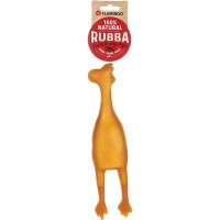 Игрушка для собак Flamingo Rubba Chicken, курица, 27х6.3х5.3 см, коричневый