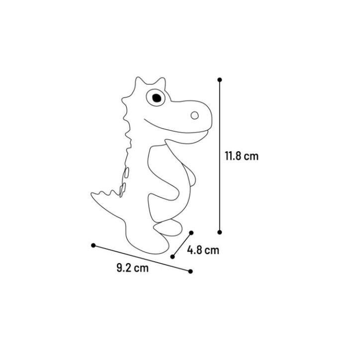 Игрушка с пищалкой для собак Flamingo Puga Dino, динозавр, латексная, в ассортименте