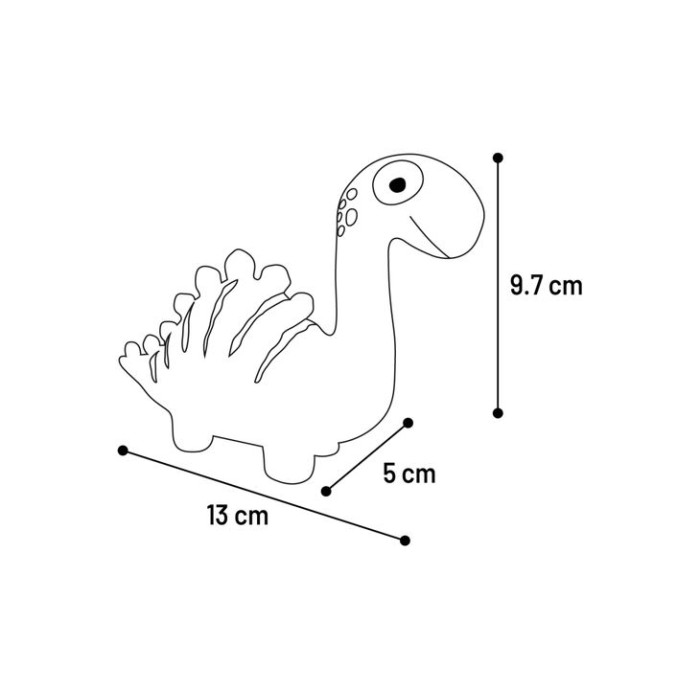 Игрушка с пищалкой для собак Flamingo Puga Dino, динозавр, латексная, в ассортименте