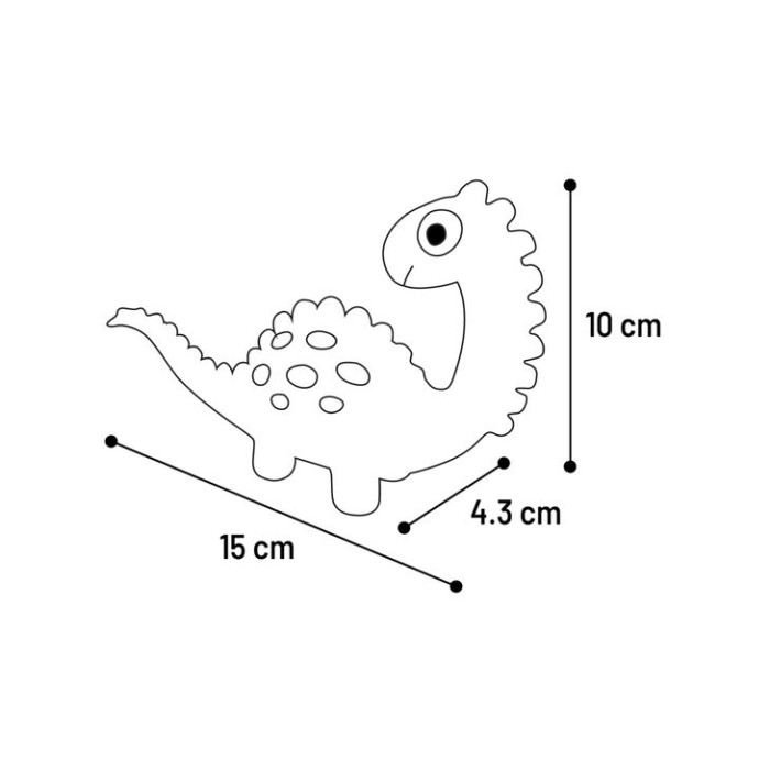 Игрушка с пищалкой для собак Flamingo Puga Dino, динозавр, латексная, в ассортименте