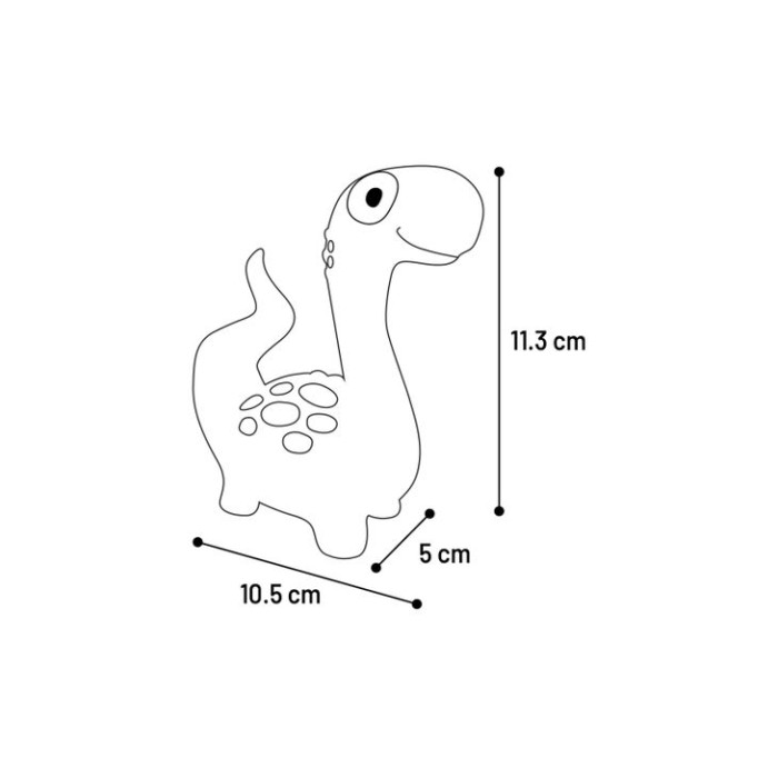 Игрушка с пищалкой для собак Flamingo Puga Dino, динозавр, латексная, в ассортименте