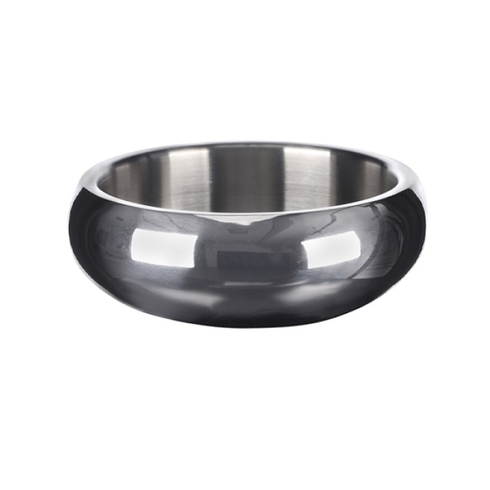 Миска для собак Flamingo Muna Silver МУНА, M 0.79 л, серебро