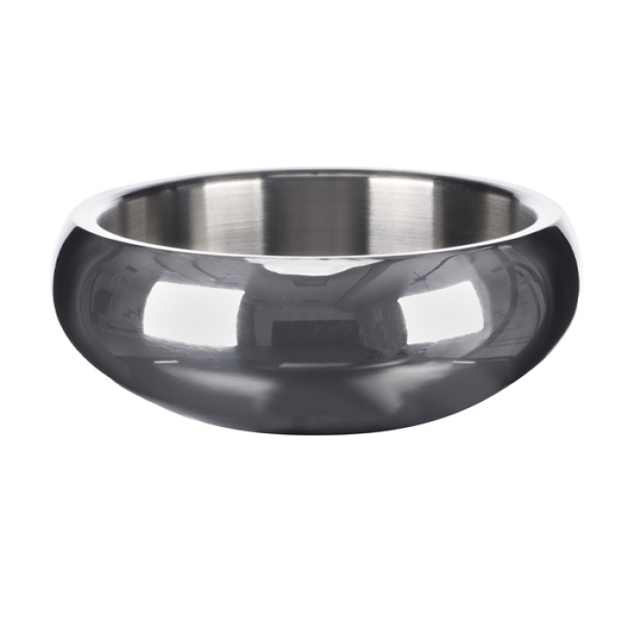 Миска для собак Flamingo Muna Silver МУНА, L 1.19 л, серебро