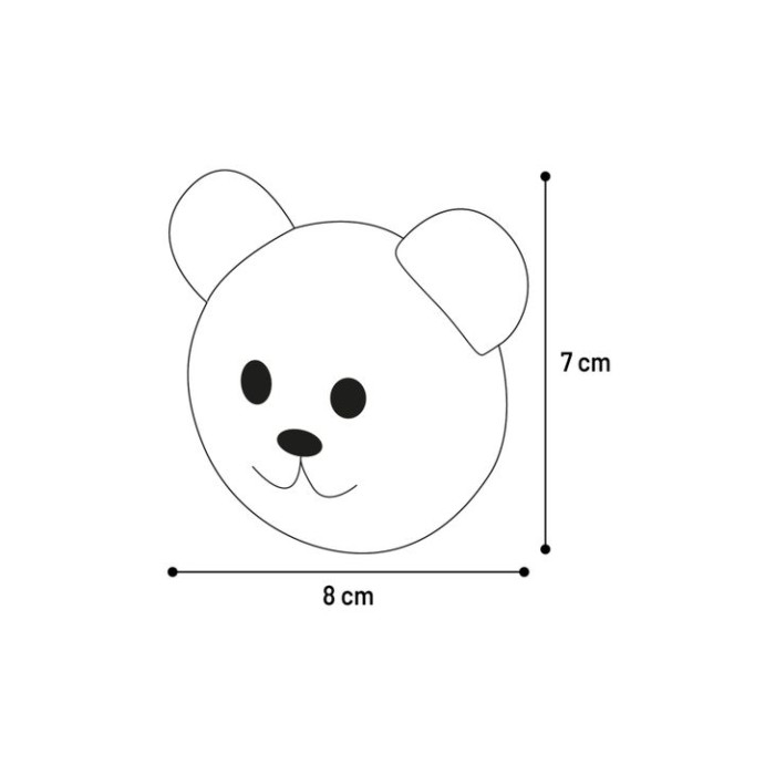 Игрушка для собак Flamingo Oraka Bear Mouse Rabbit, с пищалкой, медведь/мышь/кролик, латекс, 1 шт