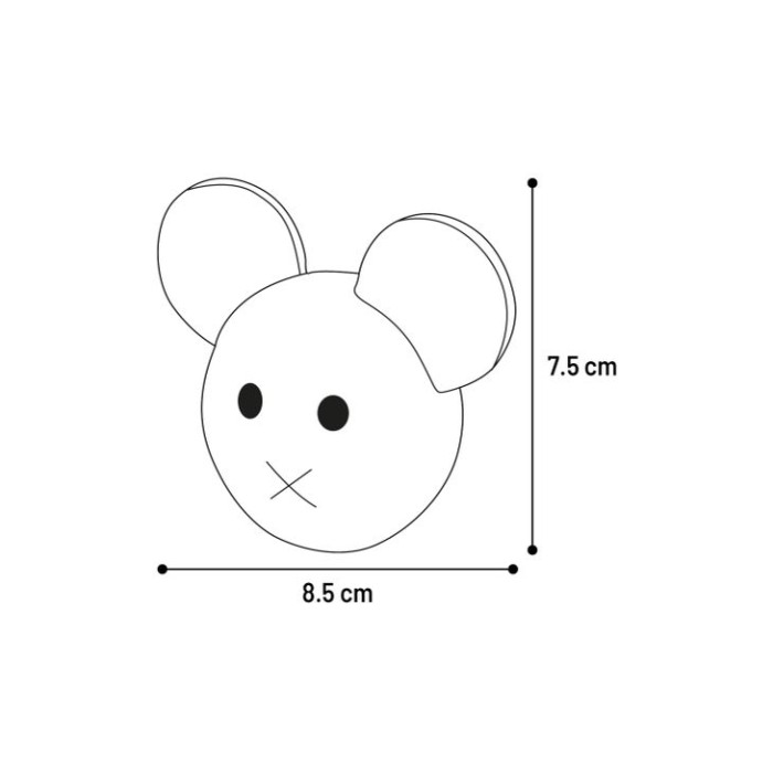 Игрушка для собак Flamingo Oraka Bear Mouse Rabbit, с пищалкой, медведь/мышь/кролик, латекс, 1 шт