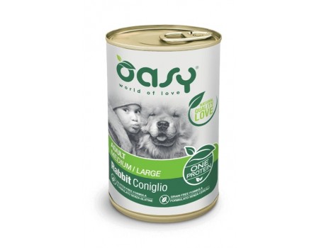 OASY OAP Adult Medium/Large Влажный корм с кроликом для взрослых собак средних и больших пород от одного года 0,4 кг