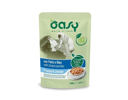 OASY OAP Puppy Влажный корм с курицей и рисом для щенков от 12 месяцев 0,1 кг