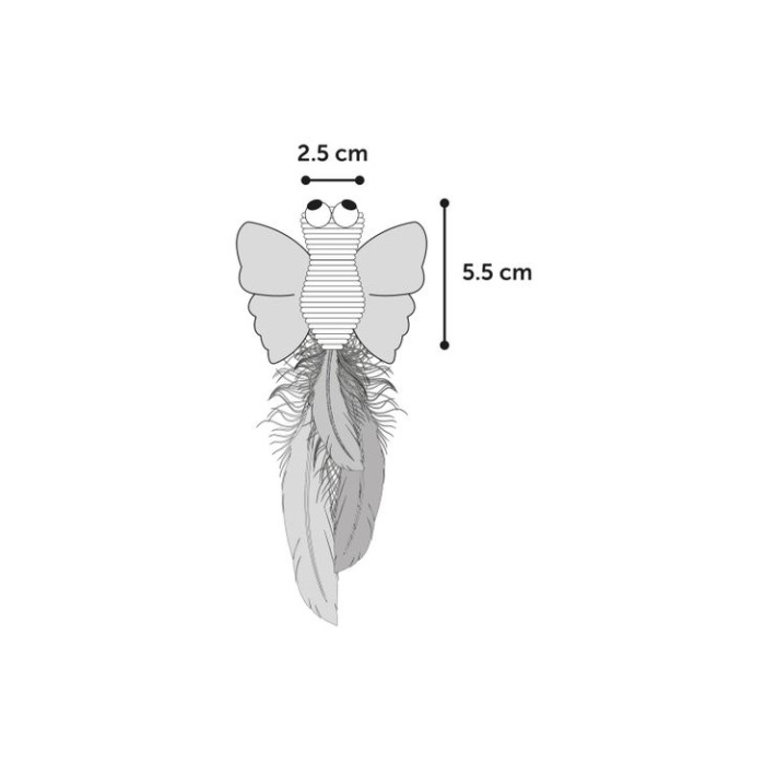 Flamingo Alea Butterfly  МЕТЕЛИК іграшка з котячою м’ятою для котів, набір 2шт. 