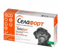 Селафорт для собак 60мг/0,5мл спот он (5,1-10кг) №1..