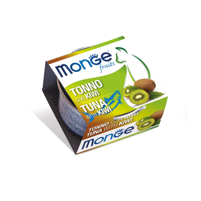 Вологий корм MONGE CAT Adult, для дорослих котів, тунець з ківі, 80 г