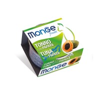 Влажный корм MONGE CAT Adult, для взрослых кошек, тунец и папайя, 80 г