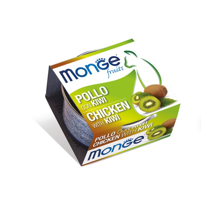 Влажный корм MONGE CAT Adult, для взрослых кошек, курица и киви, 80 г