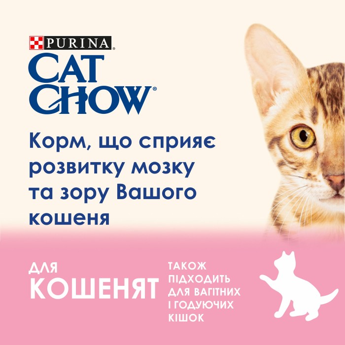 Сухой корм Purina Cat Chow Kitten для котят, с курицей, 15 кг