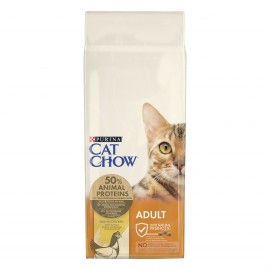 Сухой корм Purina Cat Chow Adult для кошек, с курицей, 15 кг..