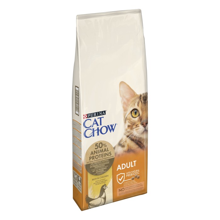 Сухий корм Purina Cat Chow Adult для котів, з куркою, 15 кг