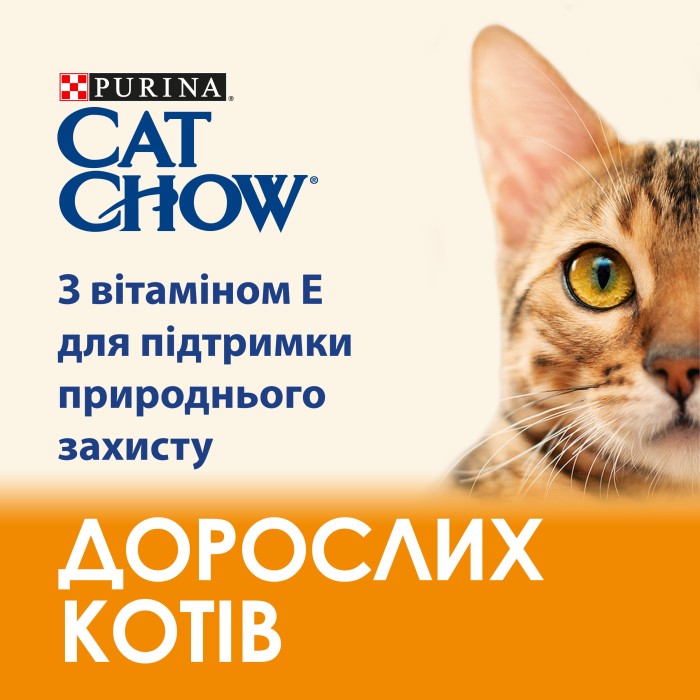 Сухий корм Purina Cat Chow Adult для котів, з куркою, 15 кг