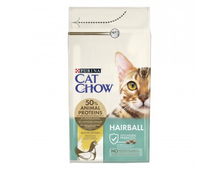 Cat Chow Hairball control контроль образования шариков шерсти 1,5 кг