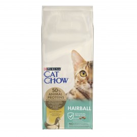 Cat Chow Hairball control контроль освіти кульок вовни 15 кг..