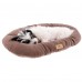 Подушка Ferplast Relax 45 из мягкого микрофлиса для собак и кошек, коричневая  - фото 4