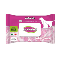 Салфетки Inodorina Salv Refresh Aloe Vera из алоэ, 110 шт