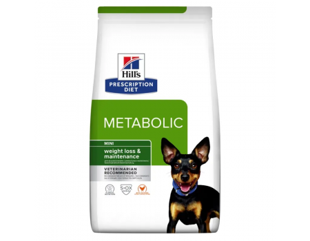 Сухой корм Hill’s Prescription Diet Canine Metabolic Mini Chkn, контроль веса, для собак малых пород, курица, 1 кг
