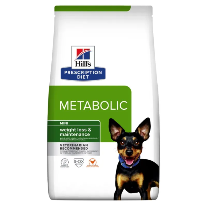 Сухий корм Hill’s Prescription Diet Canine Metabolic Mini Chkn, контроль ваги, для собак малих порід,  курка, 1 кг