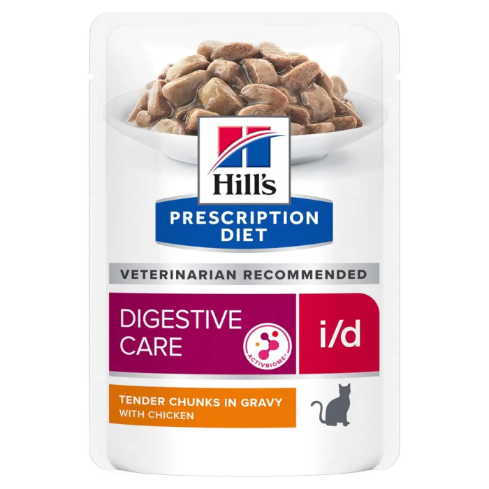 Пауч Hills Feline i/d Chicken (курка) при захворюваннях ШКТ, панкреатиті, діареї 85г