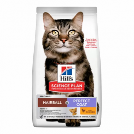 Hills SP Adult Hairball Perfect Coat – корм Хиллс для выведения шерсти и здоровья кожи у кошек 1,5 кг