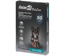 Капли AnimAll VetLine Spot-On от блох и клещей для собак (1.5-4 кг), 0..