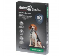 Капли AnimAll VetLine Spot-On от блох и клещей для собак (10-20 кг), 4..