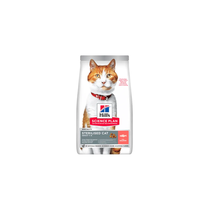 Hills Feline Adult Sterilised Cat Salmon для стерилізованих котів з лососем - 0.3кг