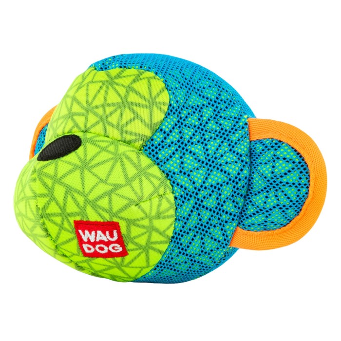 Игрушка для собак WAUDOG Обезьяна, 16x10 см, голубой