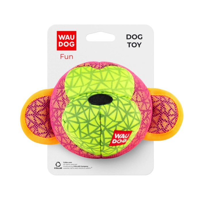 Іграшка для собак WAUDOG Мавпа, 16x10 см, рожева
