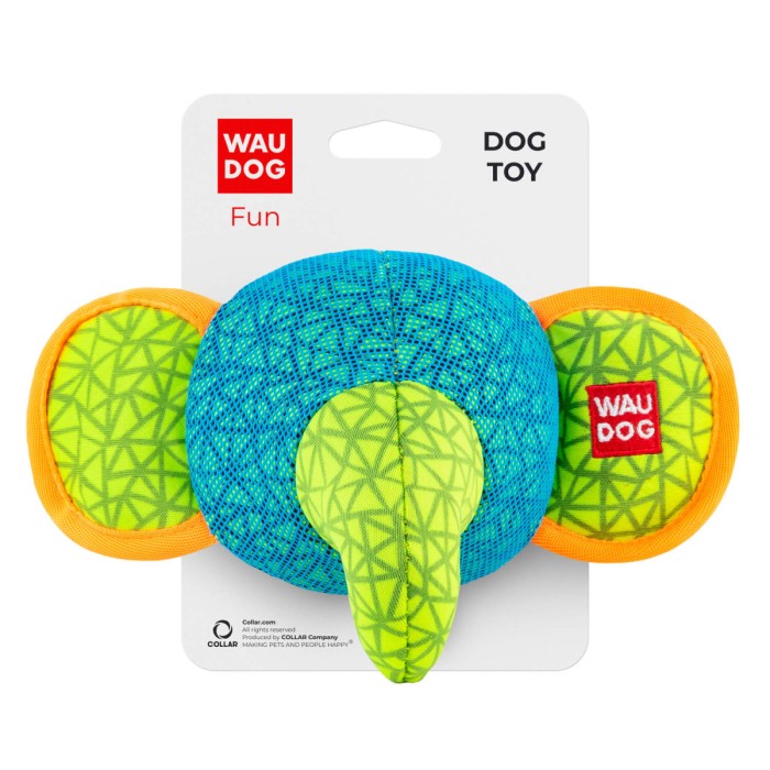 Іграшка для собак WAUDOG Fun, слон, 20х14 см, блакитний