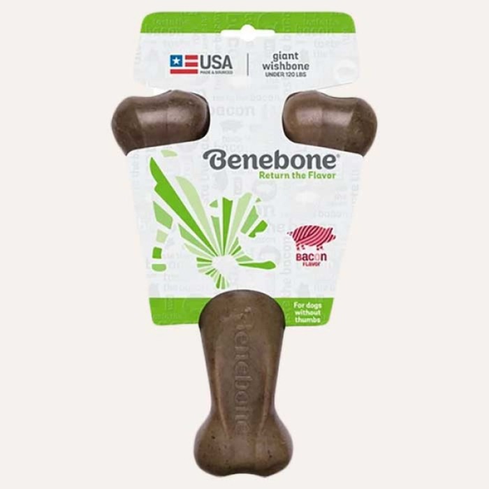 Игрушка прочная для жевания Benebone Рычаг, со вкусом бекона - GIANT, для собак весом до 54 кг