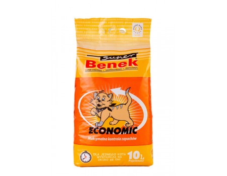 Наполнитель бентонитовый Super Benek для кошачьих туалетов. Экономик – 10 л.