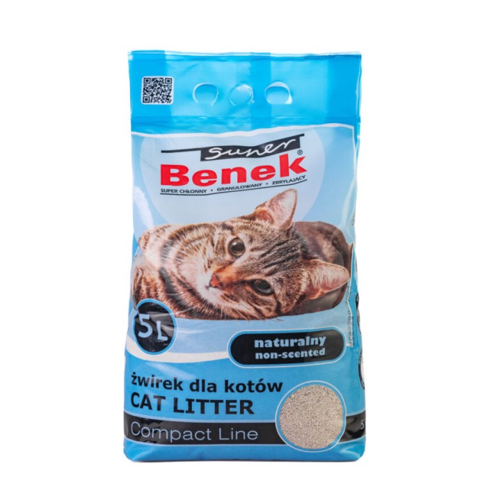 Super Benek Compact - наполнитель бентонитовый без аромата 5л