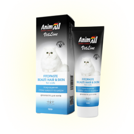 AnimAll VetLine фитопаста для улучшения шерсти котов, 100гр