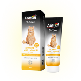 AnimAll VetLine фітопаста мультивітамінна для котів, 100 гр