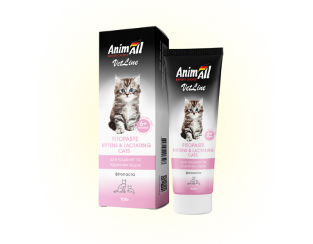 AnimAll VetLine фитопаста для котят и кормящих кошек, 100 гр 