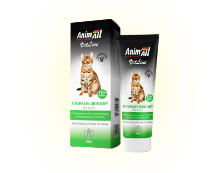 AnimAll VetLine фитопаста уринари для котов, 100гр