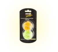 Игрушка AnimAll CrazZzy колючие мячики для кошек, d-50 мм, оранжевый и..