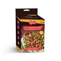 Лакомство для собак Mavsy Refined jerky, карпаччо из крольчатины и утки в клюквенном соусе, 100 г