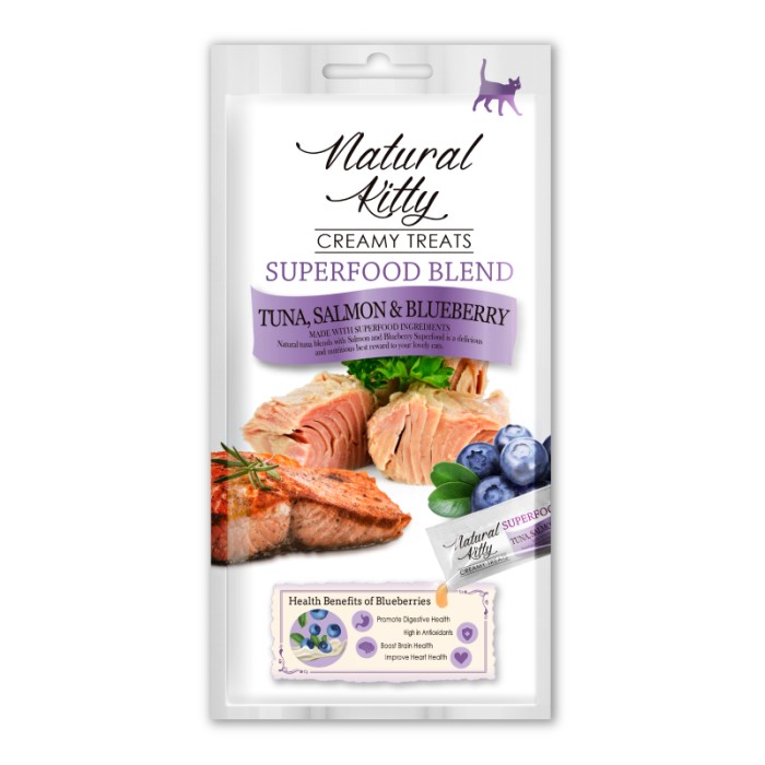 Набор крем-снеков Cherie на основе рыбы "Natural Kitty" для кошек - 50шт*12г*4 вкуса